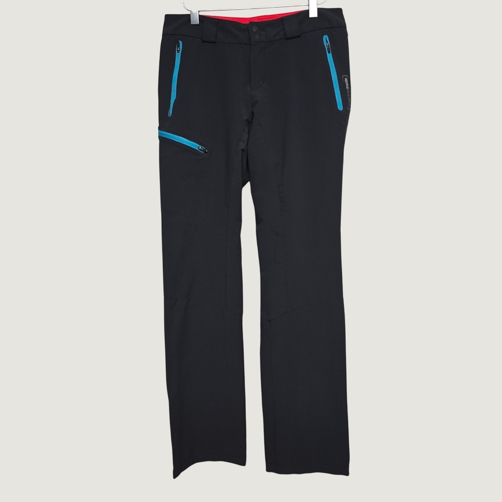 Ortovox Merino Cordura Hiking Pants Women Small Black Blue Technical Gorpcore